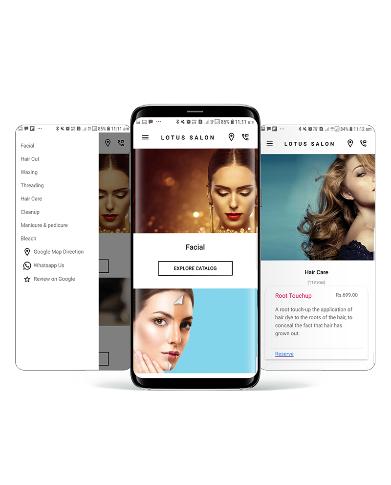 salon webapp